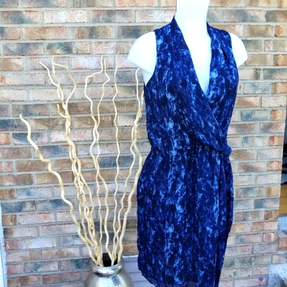 Michael Kors Tie Dye Wrap Dress Sz 6 - Picture 1 of 6
